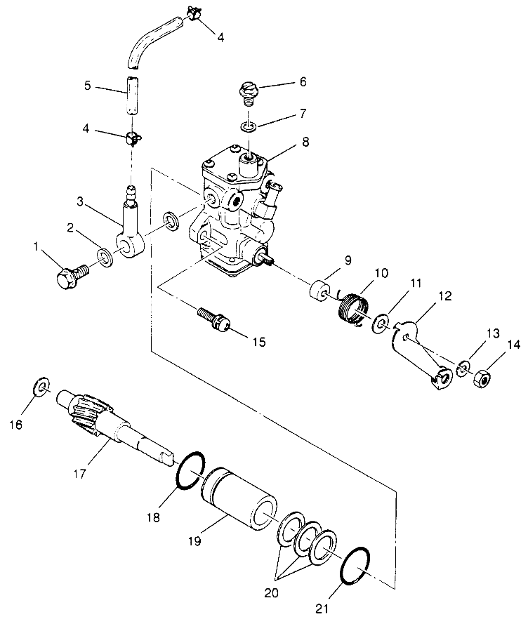 CARROSSERIE POMPE A HUILE POUR XPLORER 300 1996