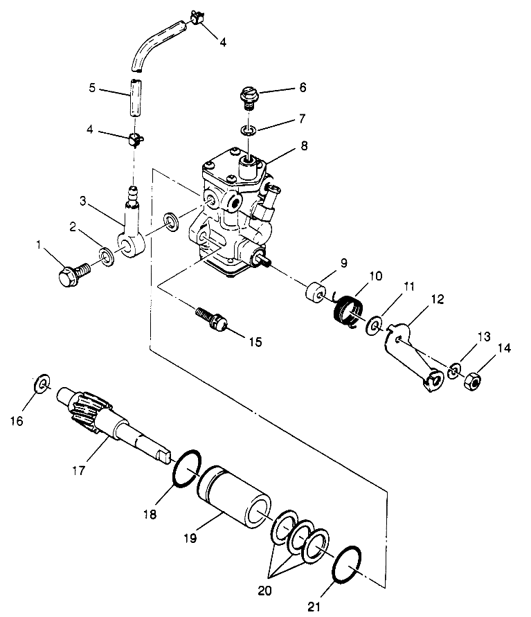 CARROSSERIE POMPE A HUILE POUR XPRESS 300 1996