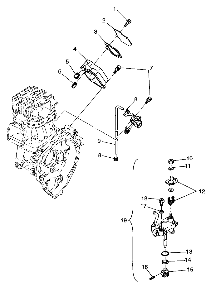 CARROSSERIE POMPE A HUILE POUR 400L 6X6 1996