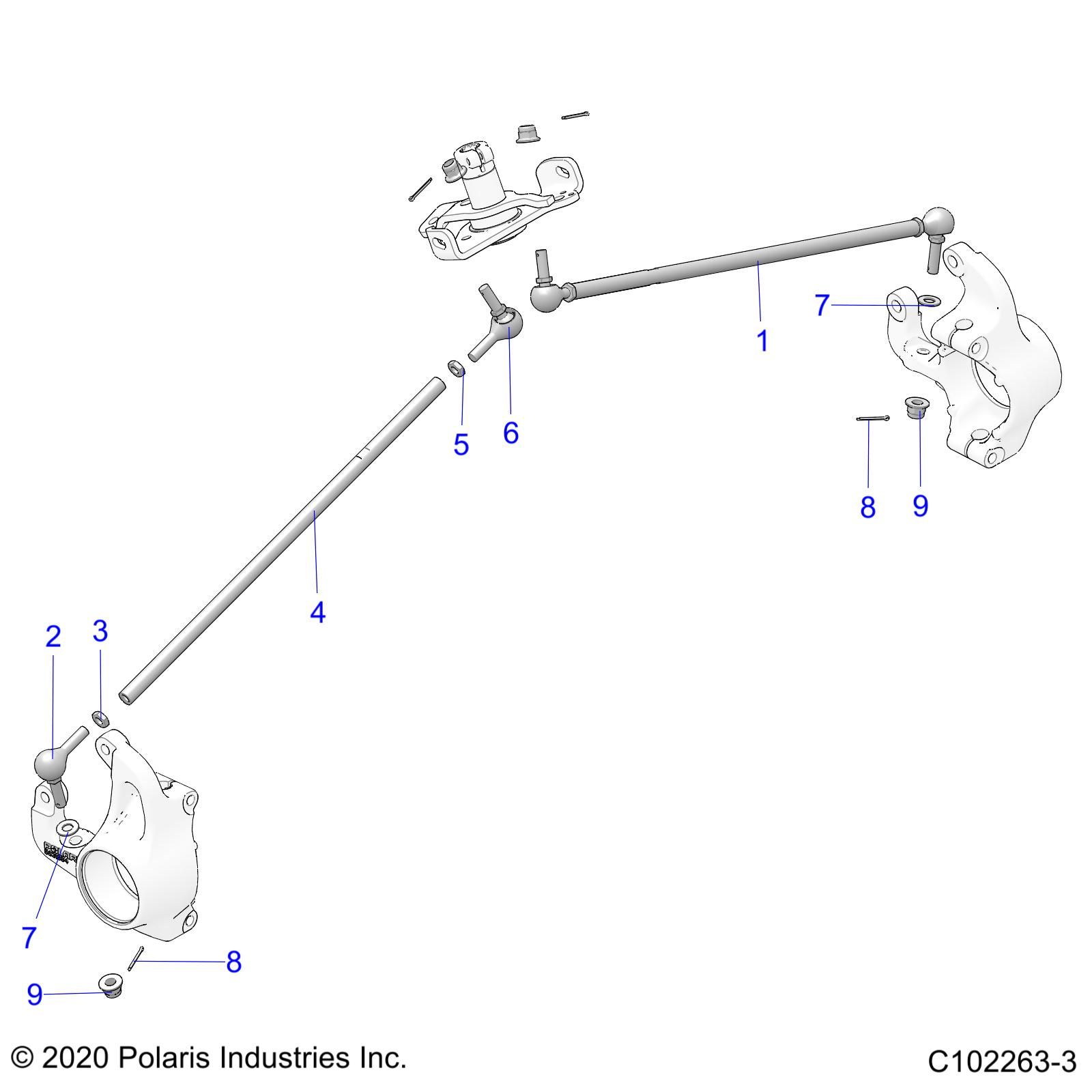 DIRECTION TIGES DE DIRECTION POUR SPORTSMAN 850 EPS 48 2021