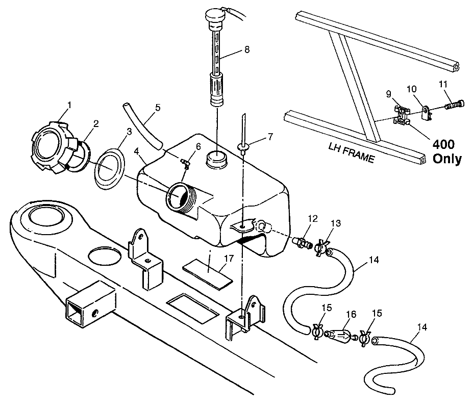 CARROSSERIE RESERVOIR DHUILE POUR XPRESS 300 1997