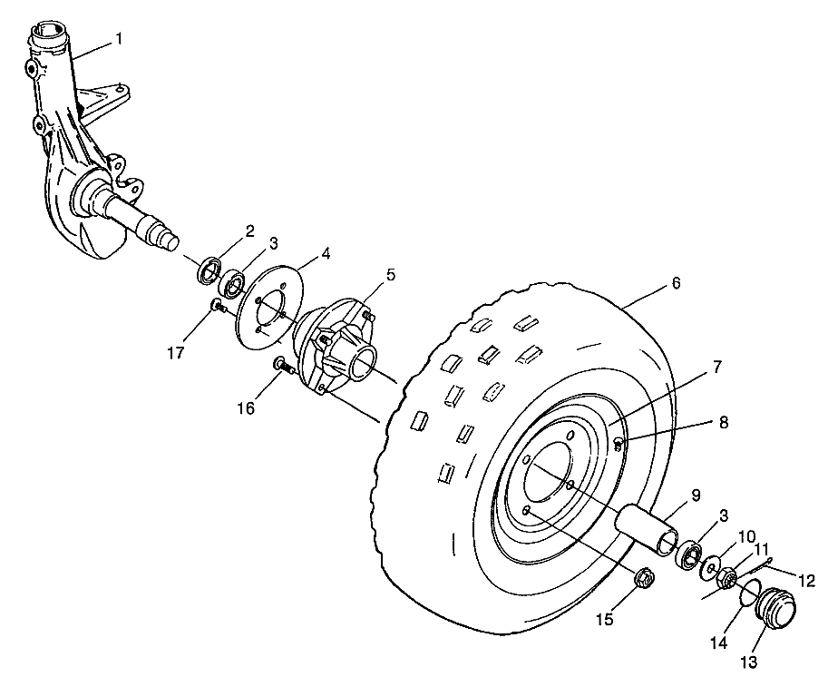 ROUES ROUE AVANT POUR XPRESS 400 1997