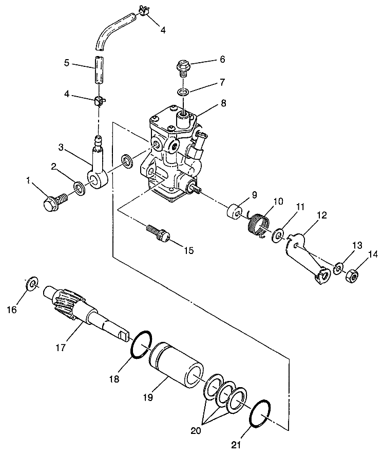CARROSSERIE POMPE A HUILE POUR XPRESS 300 1997