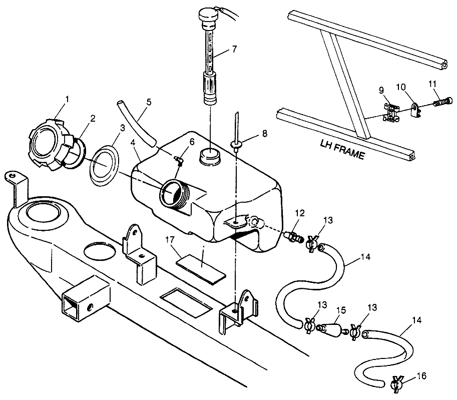 CARROSSERIE RESERVOIR DHUILE POUR XPLORER 400L 1997