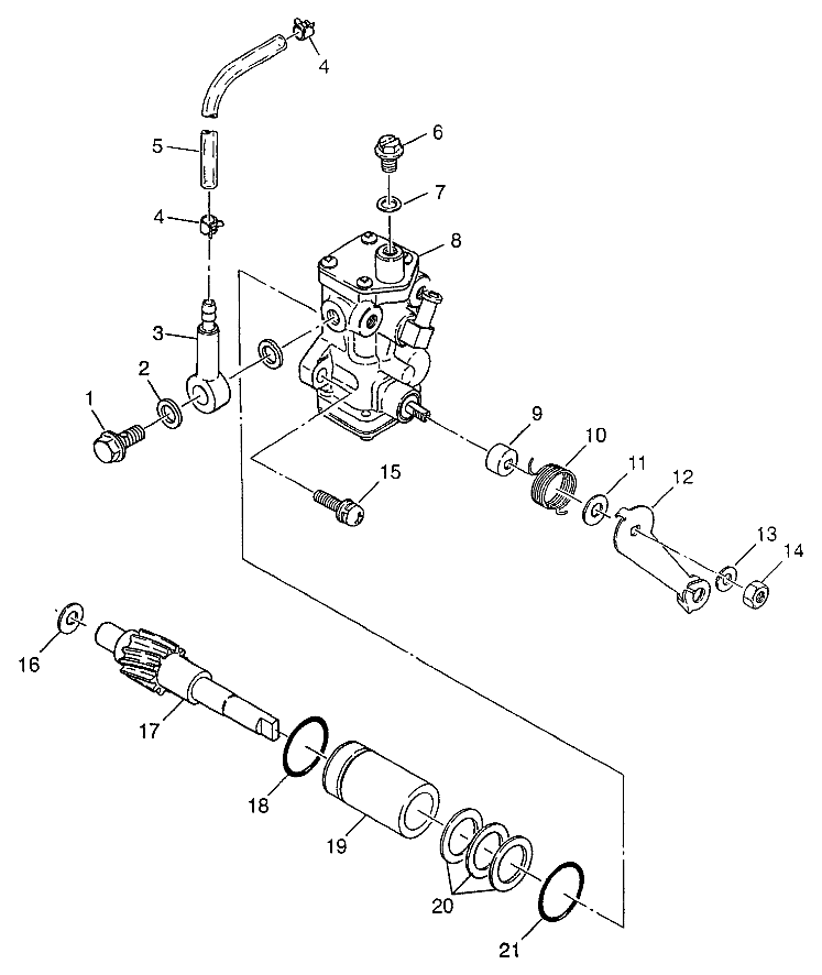 CARROSSERIE POMPE A HUILE POUR XPLORER 300 1997