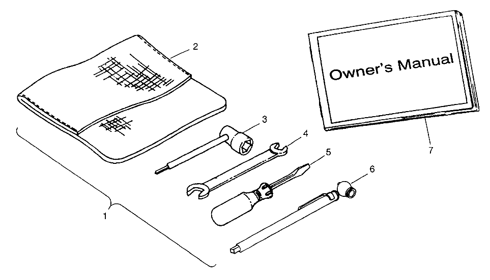 REFERENCES TROUSSE A OUTILS POUR XPLORER 300 1997