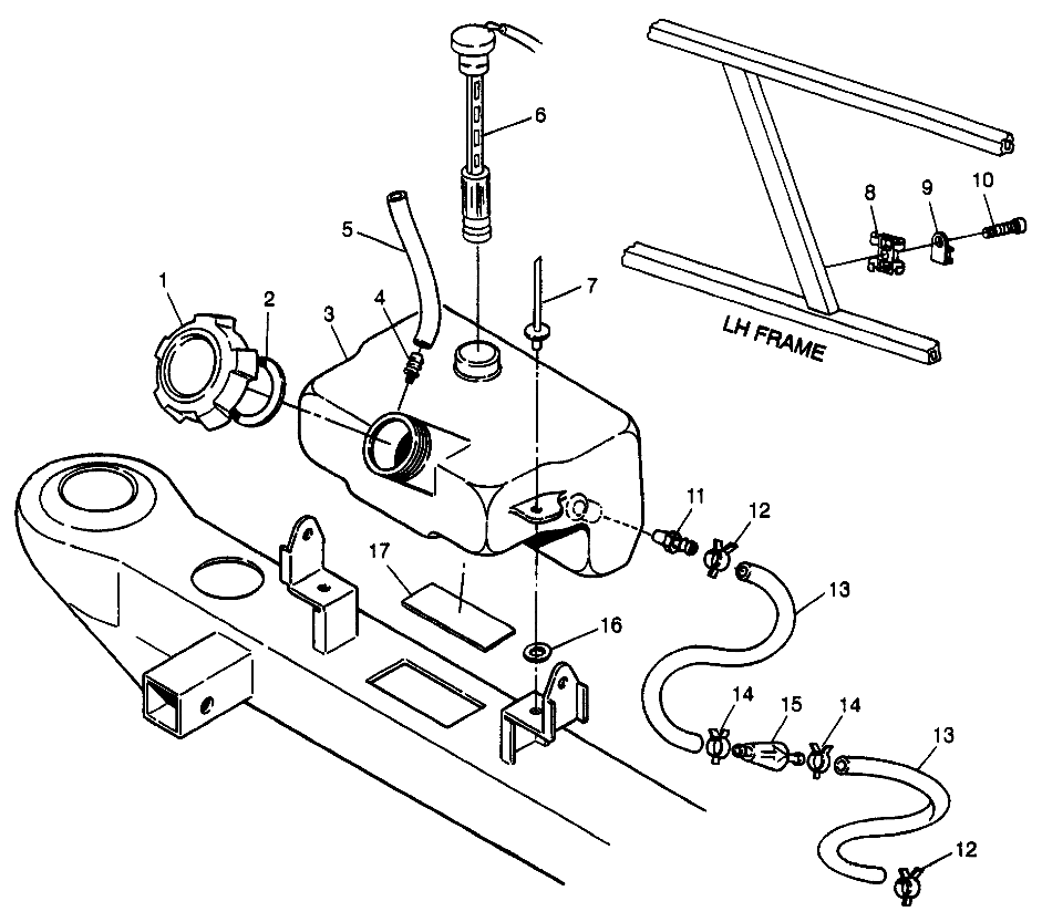 CARROSSERIE RESERVOIR DHUILE POUR SCRAMBER 400L 1997