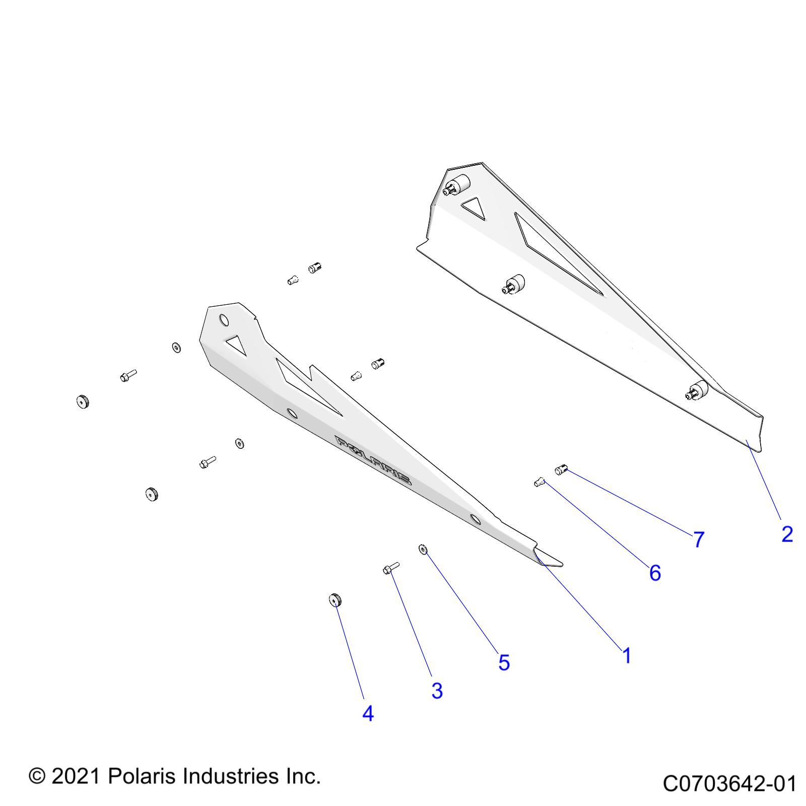 ACCESSORY ROCK SLIDERS POUR RZR XP 1000 TRACTOR 2022