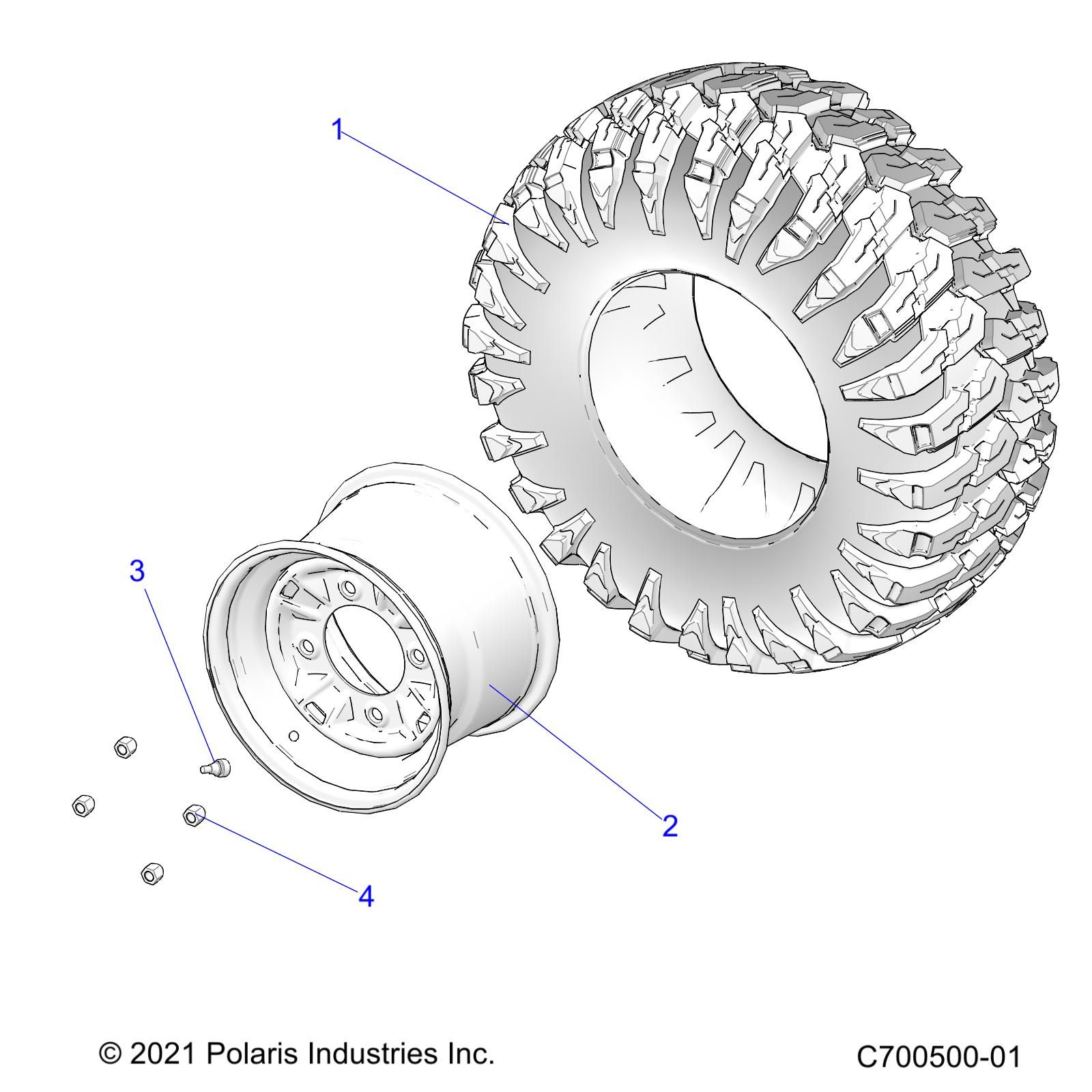 ROUES ROUES ARRIERE POUR RZR 900 TRAIL 2022