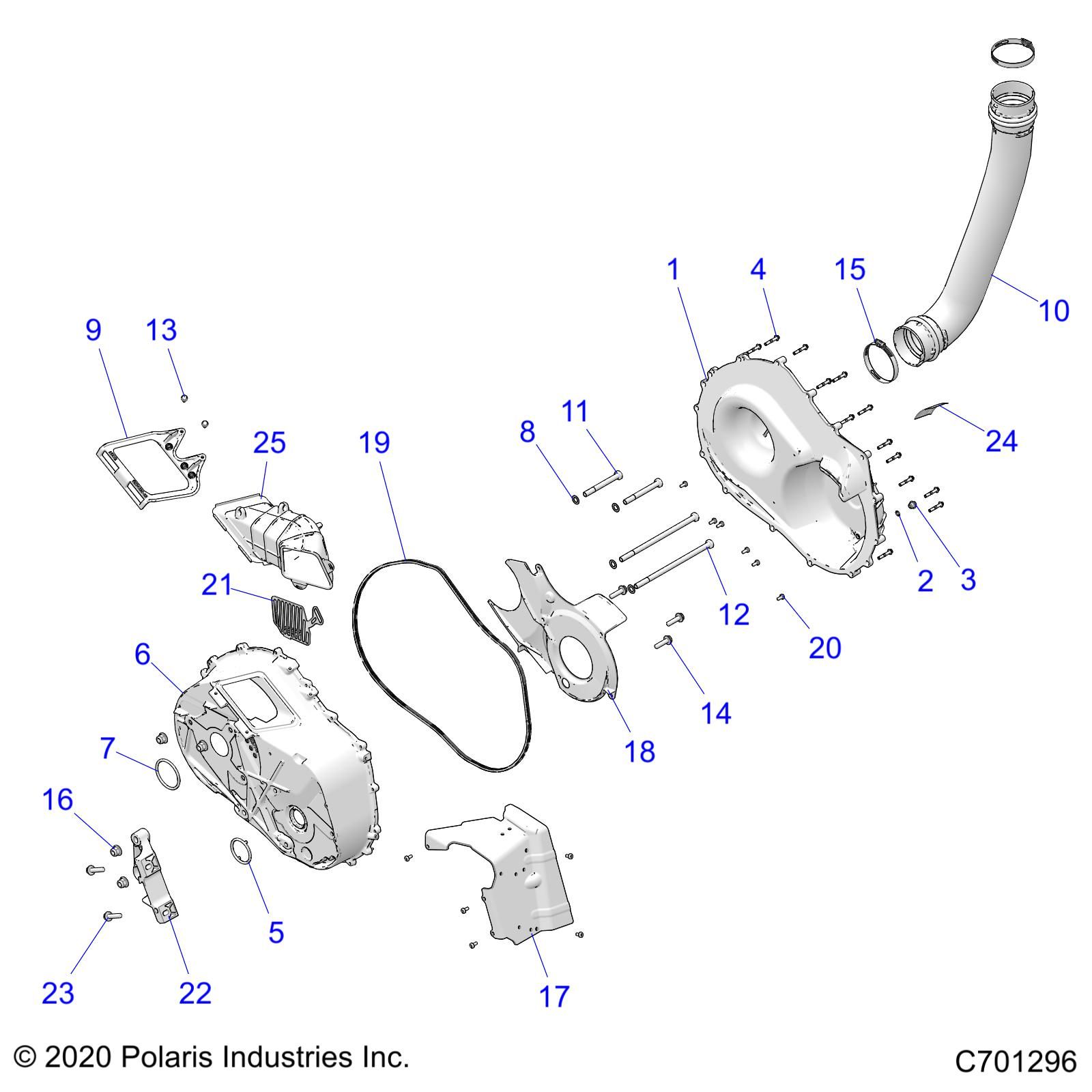 TRANSMISSION CARTER DEMBRAYAGE POUR RZR PRO XP DELUXE R03 2023