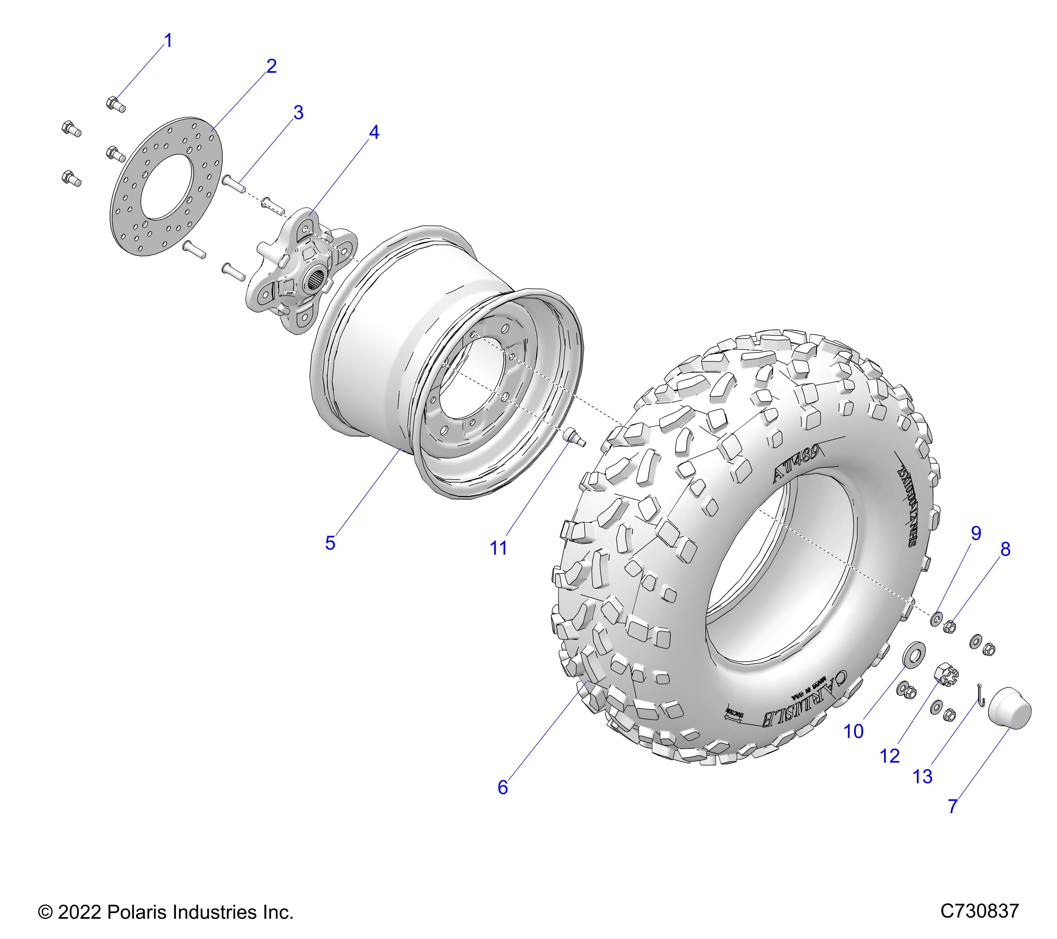 ROUES ARRIERE PREMIUM POUR RANGER 570 CREW R02 2023