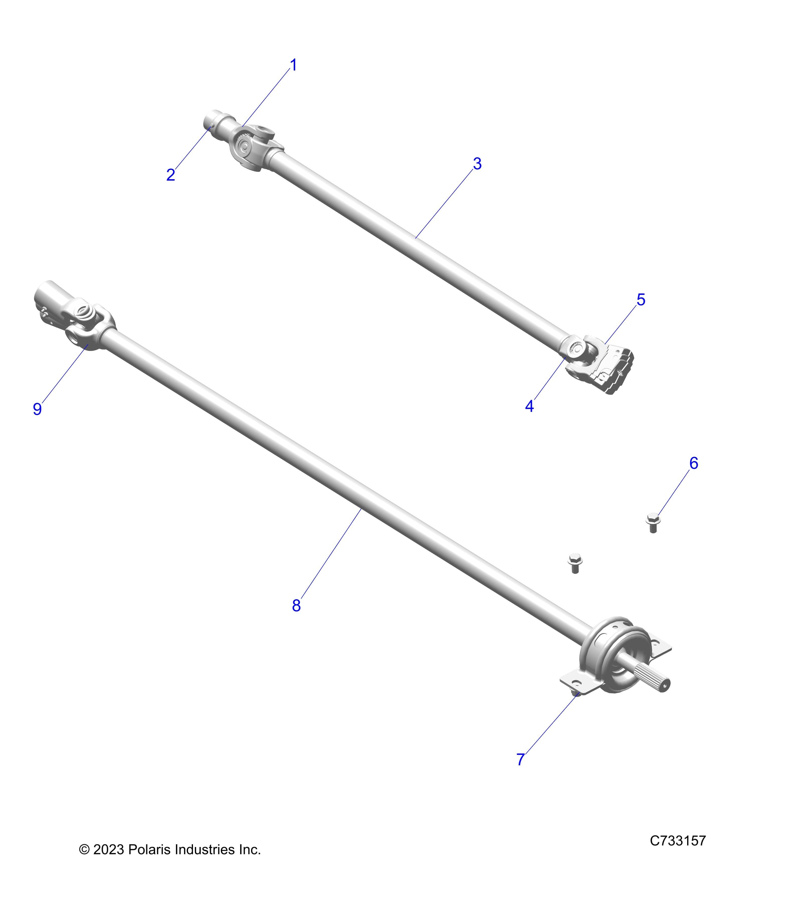 TRANSMISSION ARBRES DE TRANSMISSION POUR RANGER 570 CREW NSTR 2024