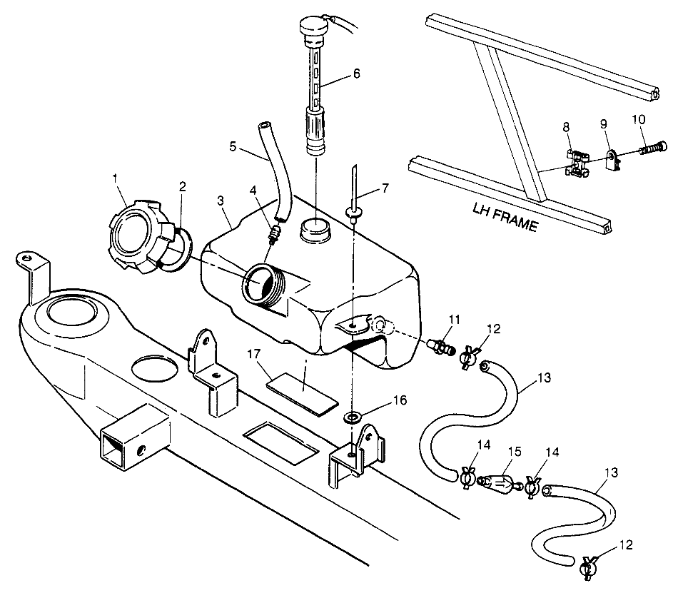 CARROSSERIE RESERVOIR DHUILE POUR SPORT 400L 1997