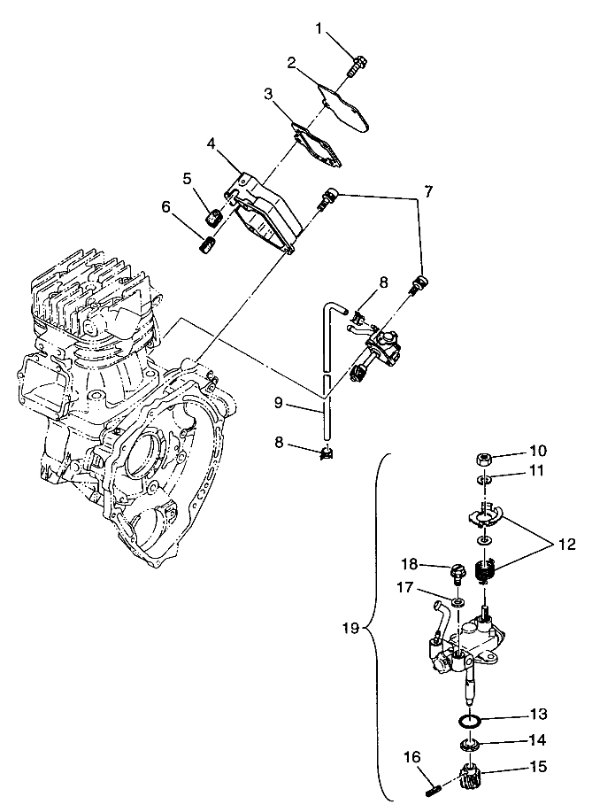 CARROSSERIE POMPE A HUILE POUR BIG BOSS 6X6 400L 1997