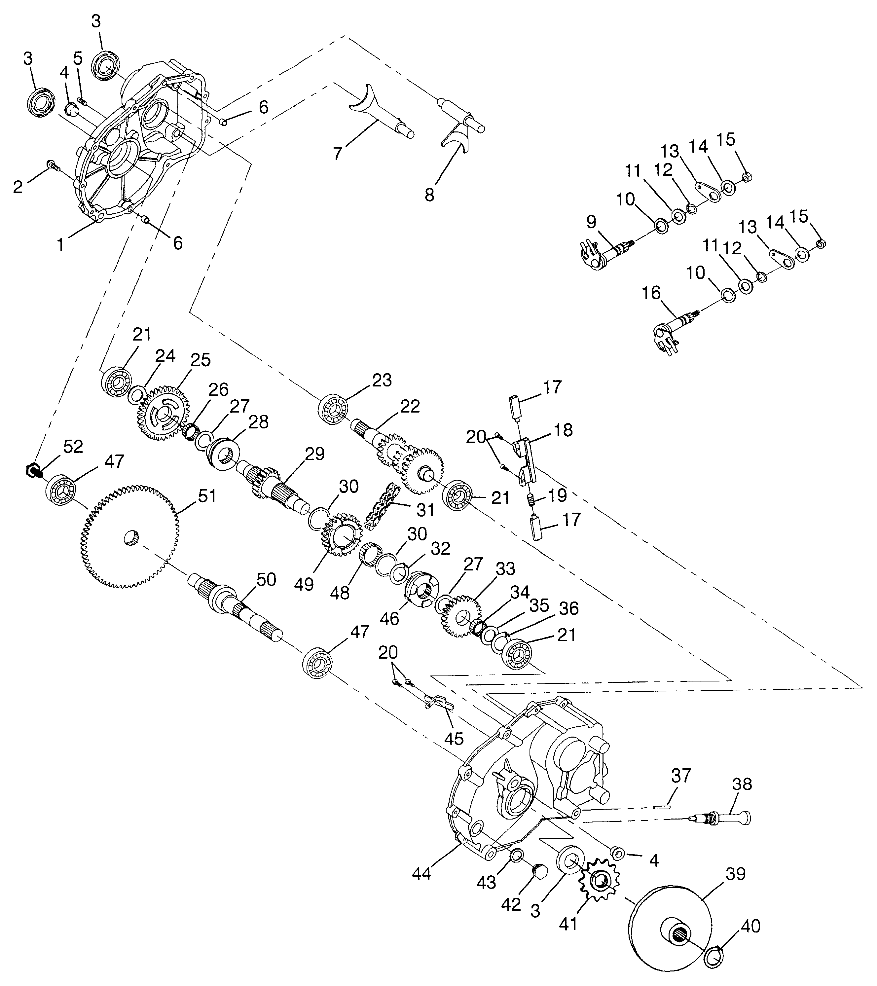 TRANSMISSION BOITE DE VITESSE POUR SWEDISH MAGNUM 4X4 1997
