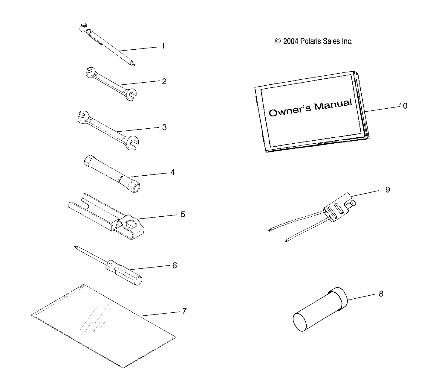 REFERENCES TROUSSE A OUTILS POUR XPLORER 500 1997