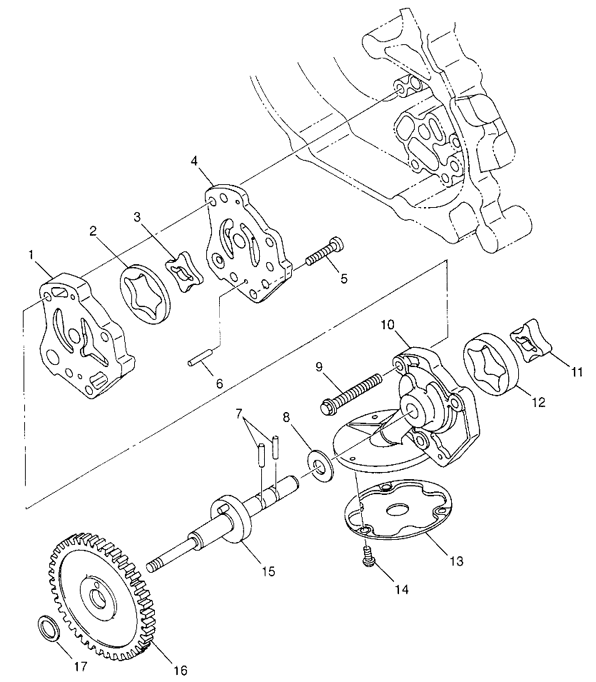 CARROSSERIE POMPE A HUILE POUR XPLORER 500 1997