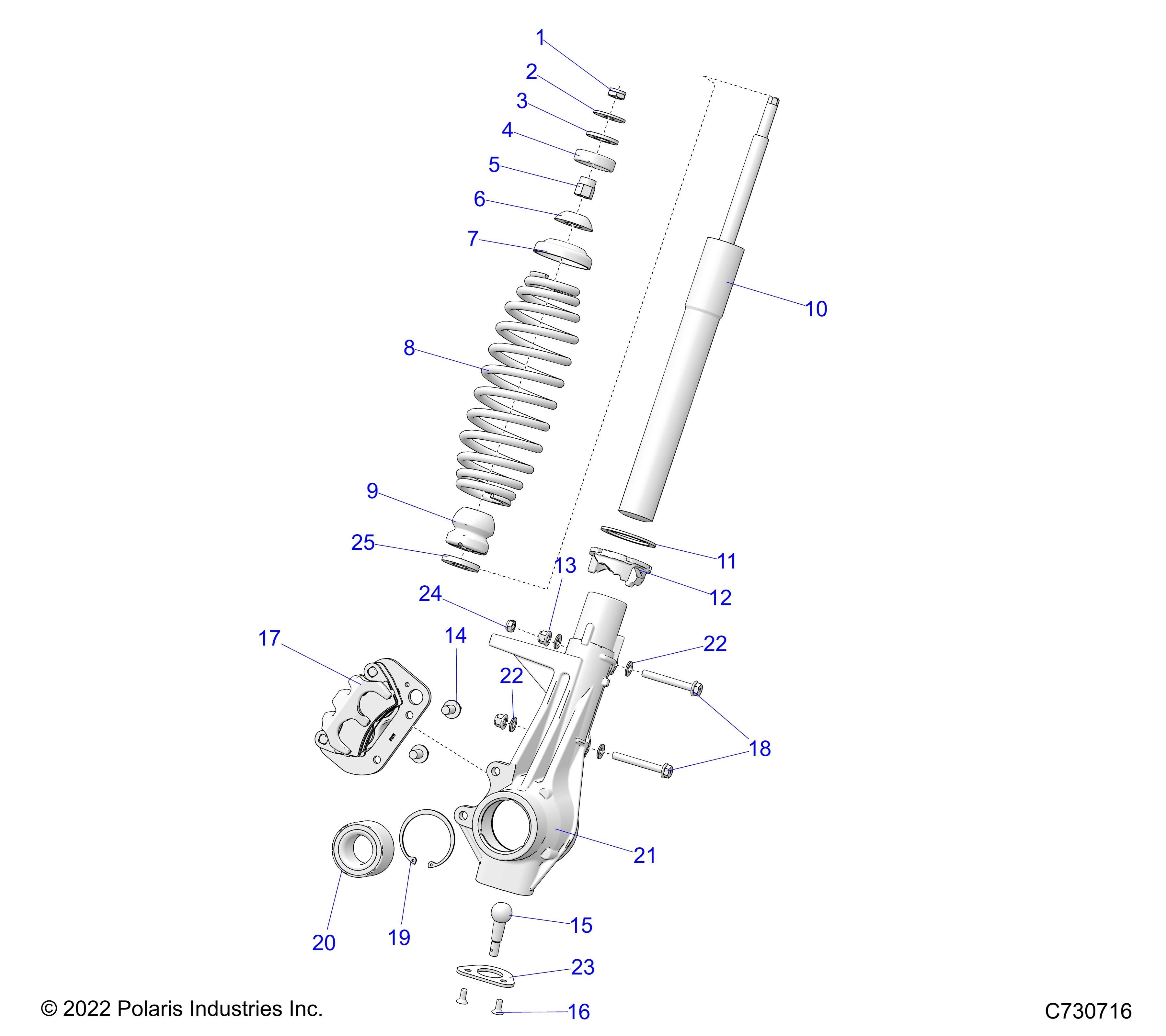 SUSPENSION SUPPORT DE BRAS POUR RANGER 570 FULL SIZE 2023