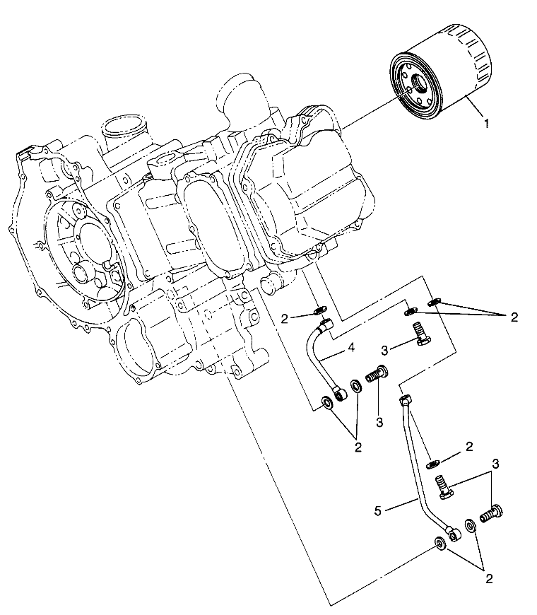 CARROSSERIE FILTRE A HUILE POUR SCRAMBLER 500 1997
