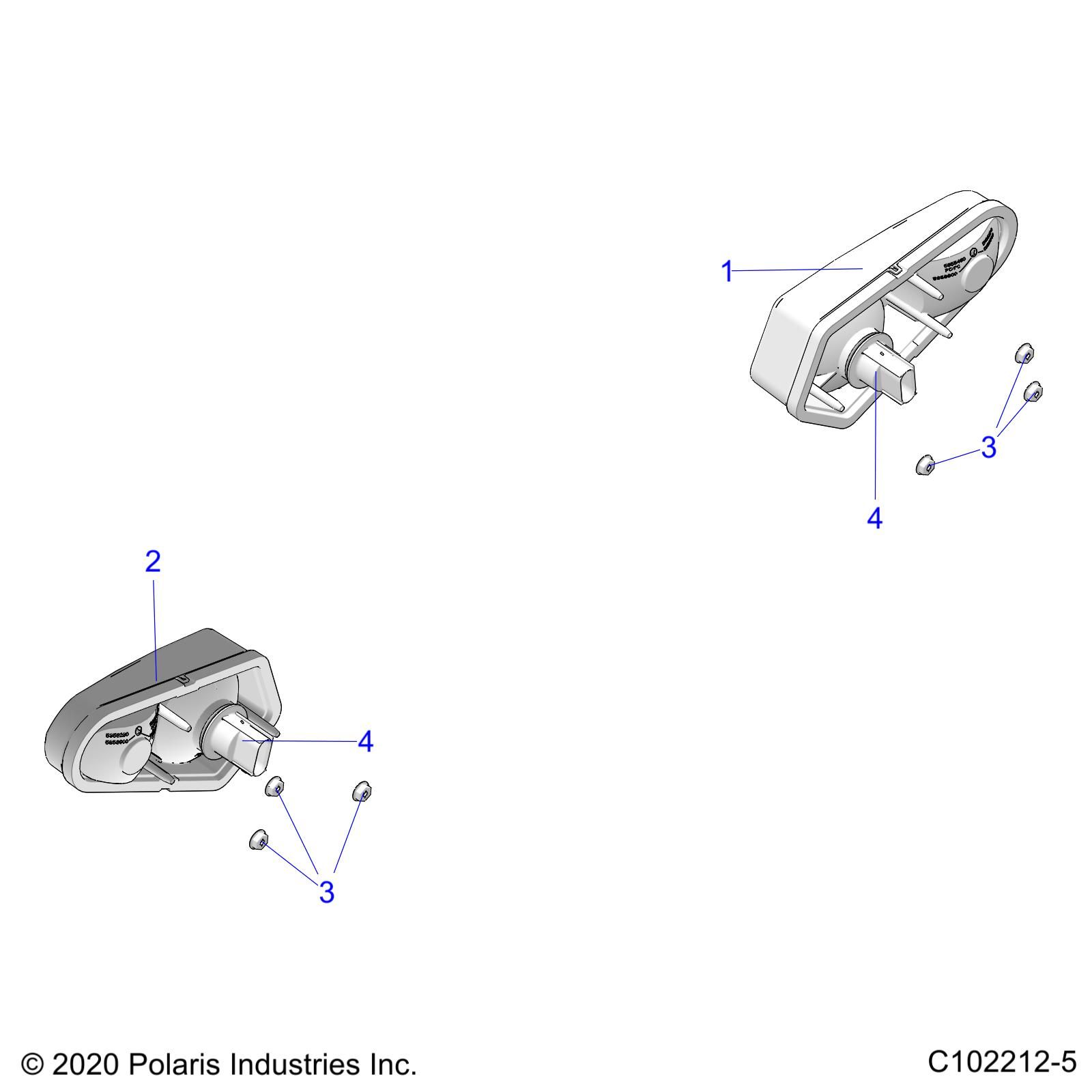 ELECTRIQUE FEUX ARRIERES POUR RZR 570 2020