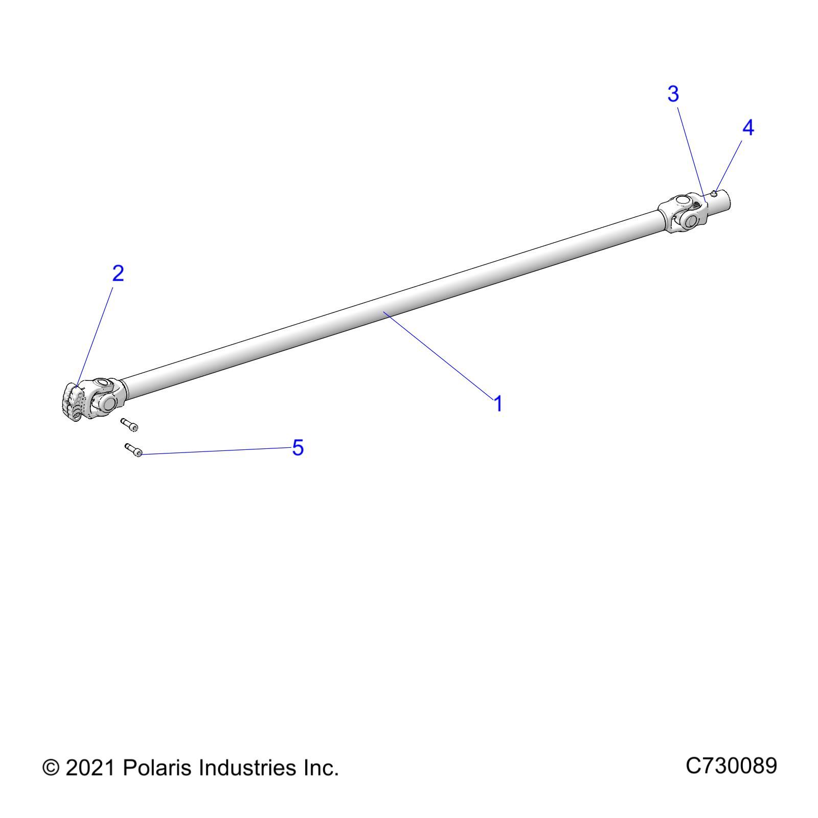 TRANSMISSION ARBRE PROPULSION AVANT POUR RANGER 570 R02 2022