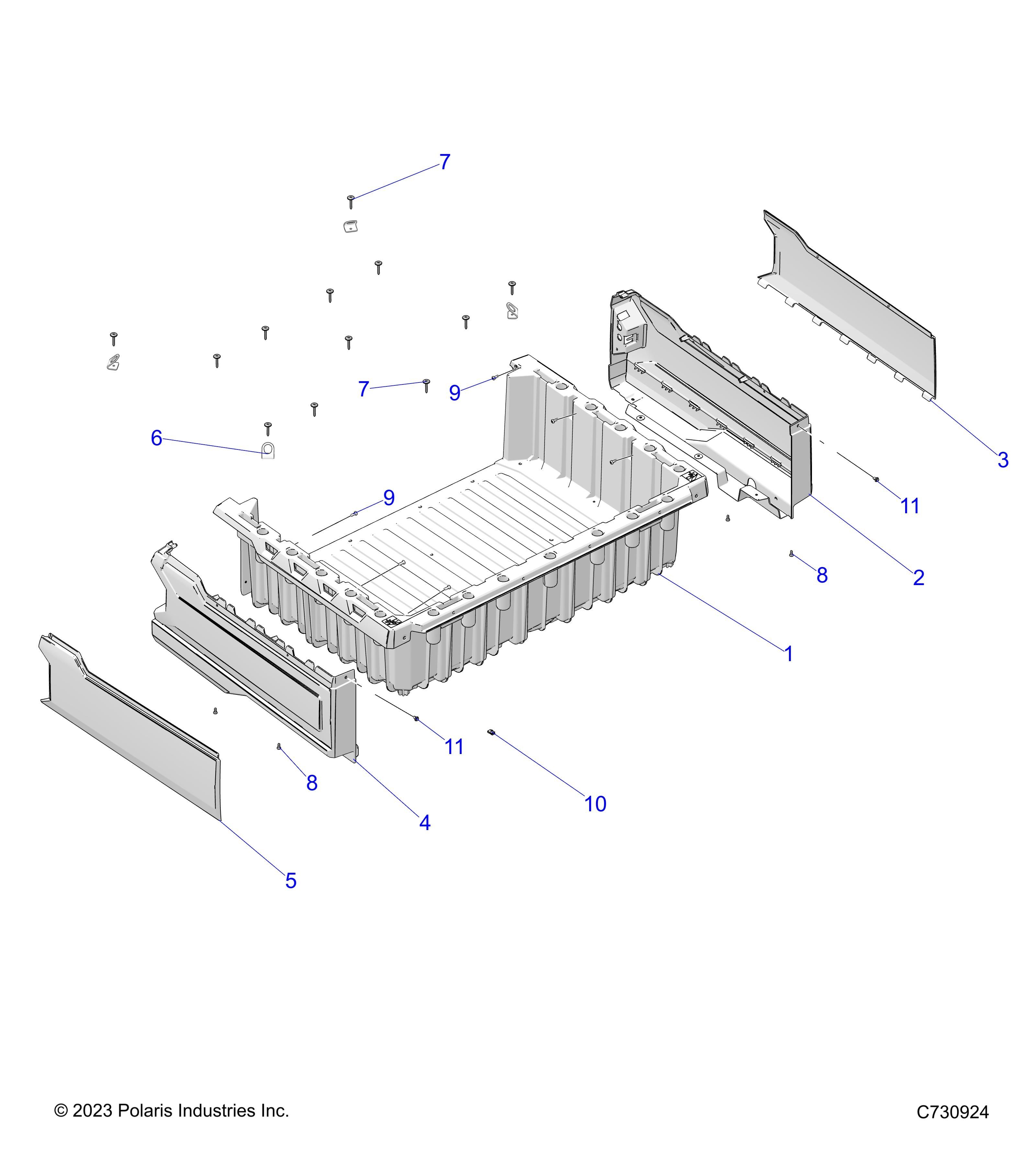 CARROSSERIE BOX ASM POUR RANGER 570 NSTR 2023