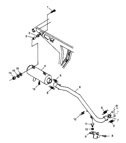 MOTEUR SYSTEME DECHAPPEMENT POUR SCRAMBER 500 1998
