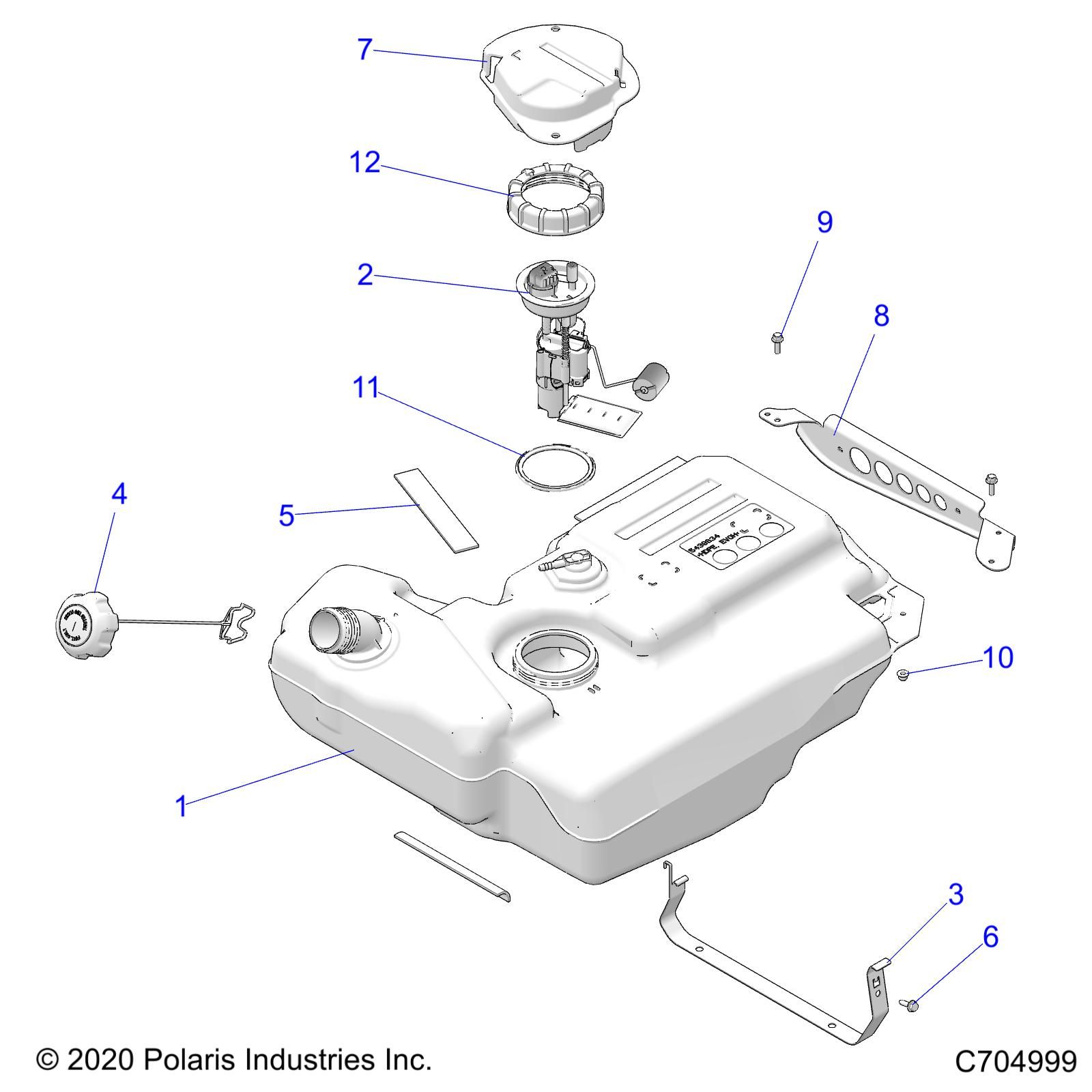 FUEL SYSTEM TANK POUR RZR XP 1000 PREMIUM R01 2023