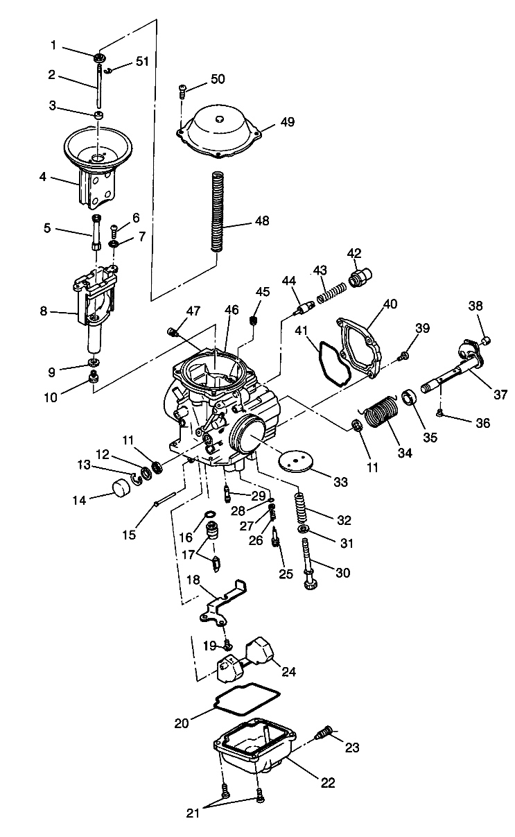 MOTEUR CARBURATEUR POUR SWEDISH MAGNUM 4X4 1998