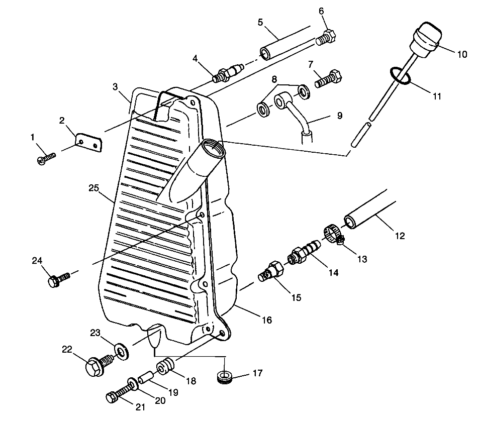 CARROSSERIE RESERVOIR DHUILE POUR MAGNUM 4X4 1998