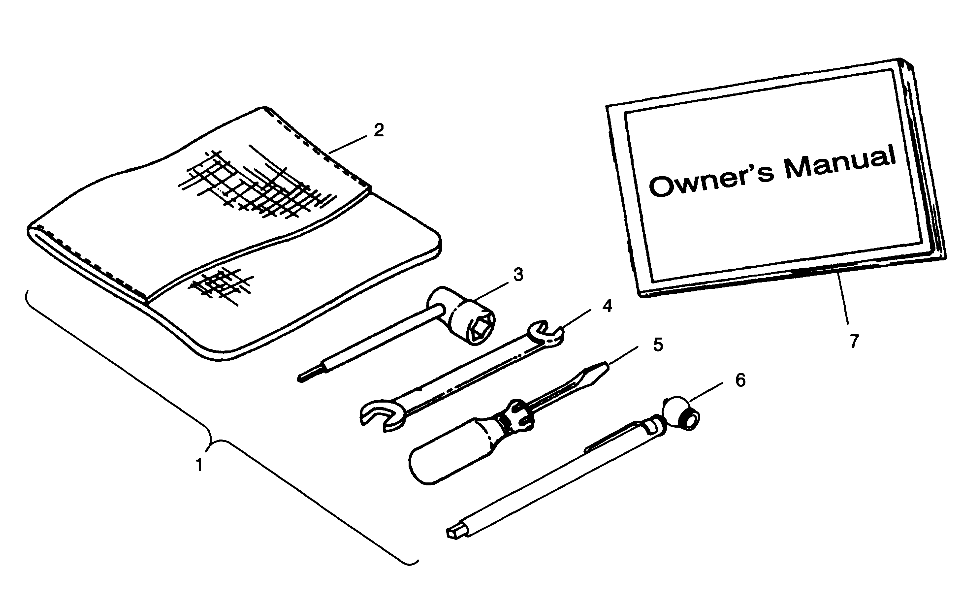 REFERENCES TROUSSE A OUTILS POUR XPLORER 300 1998