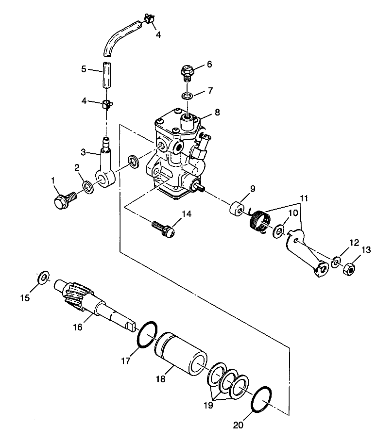 CARROSSERIE POMPE A HUILE POUR XPLORER 300 1998