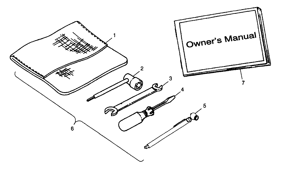 REFERENCES TROUSSE A OUTILS POUR TRAIL BOSS 1998