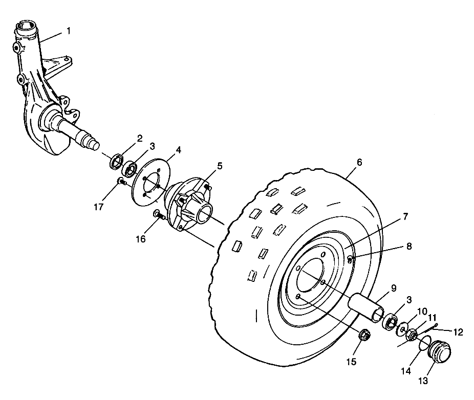 ROUES ROUE AVANT POUR MAGNUM 2X4 1998