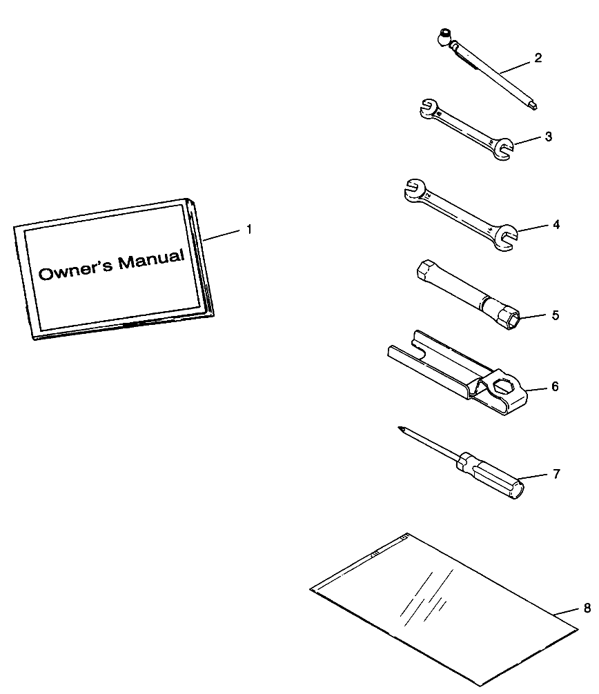 REFERENCES TROUSSE A OUTILS POUR MAGNUM 2X4 1998