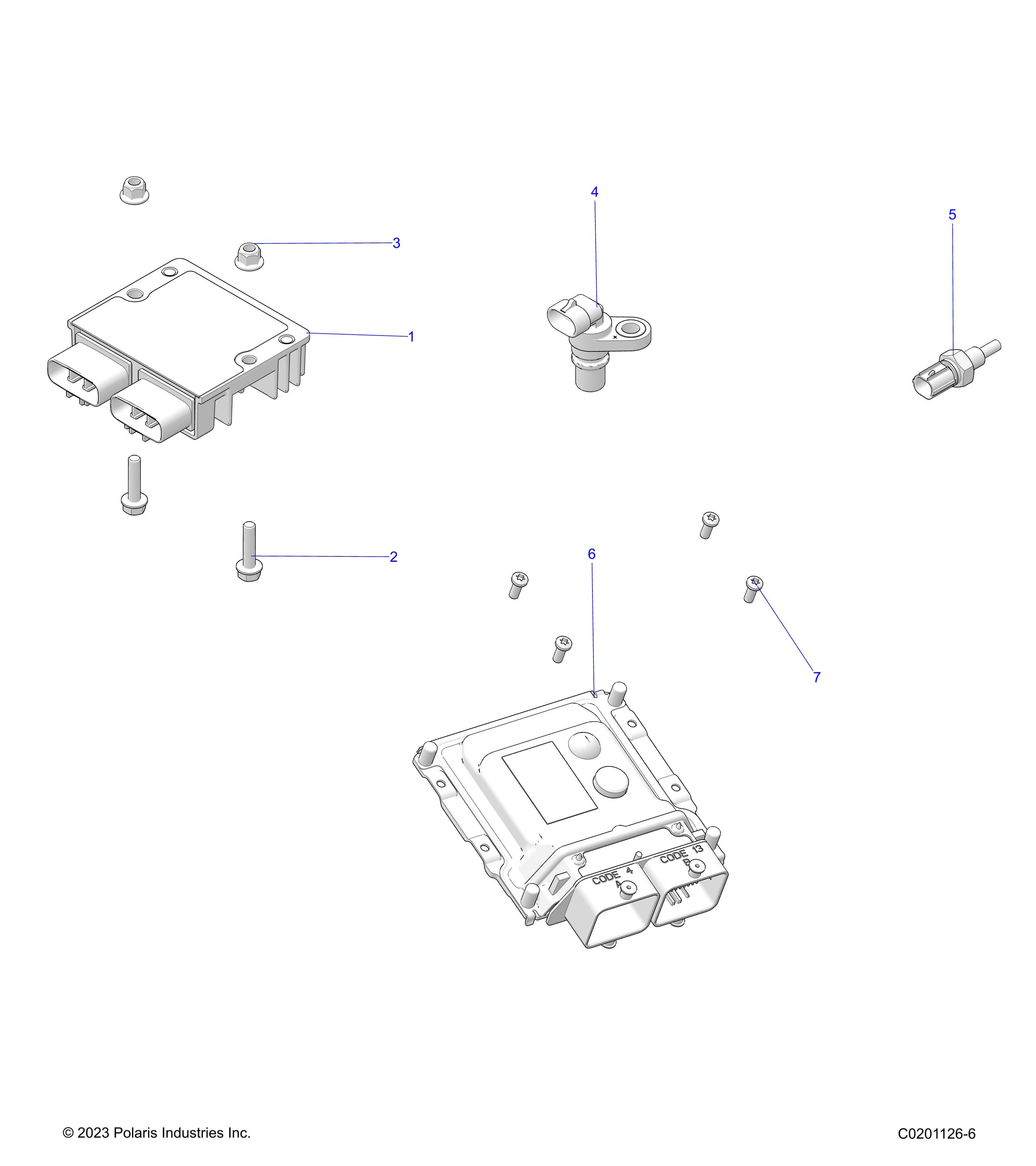 COMPOSANTS ELECTRIQUES POUR RZR 200 EVAP R02 2023