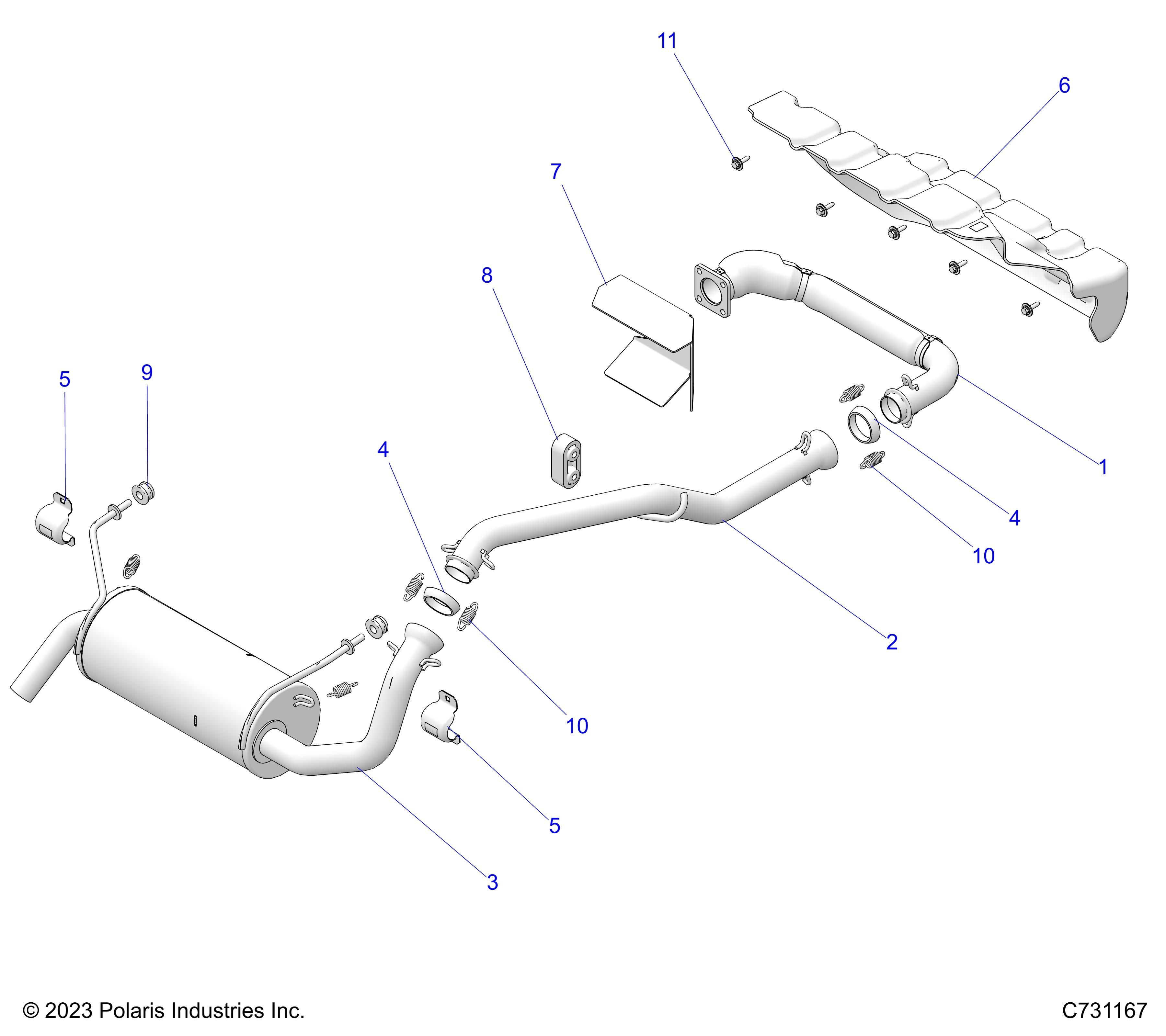 MOTEUR SYSTEME DECHAPPEMENT POUR RANGER DIESEL HD EPS DLX EUTRACTORAU 2024