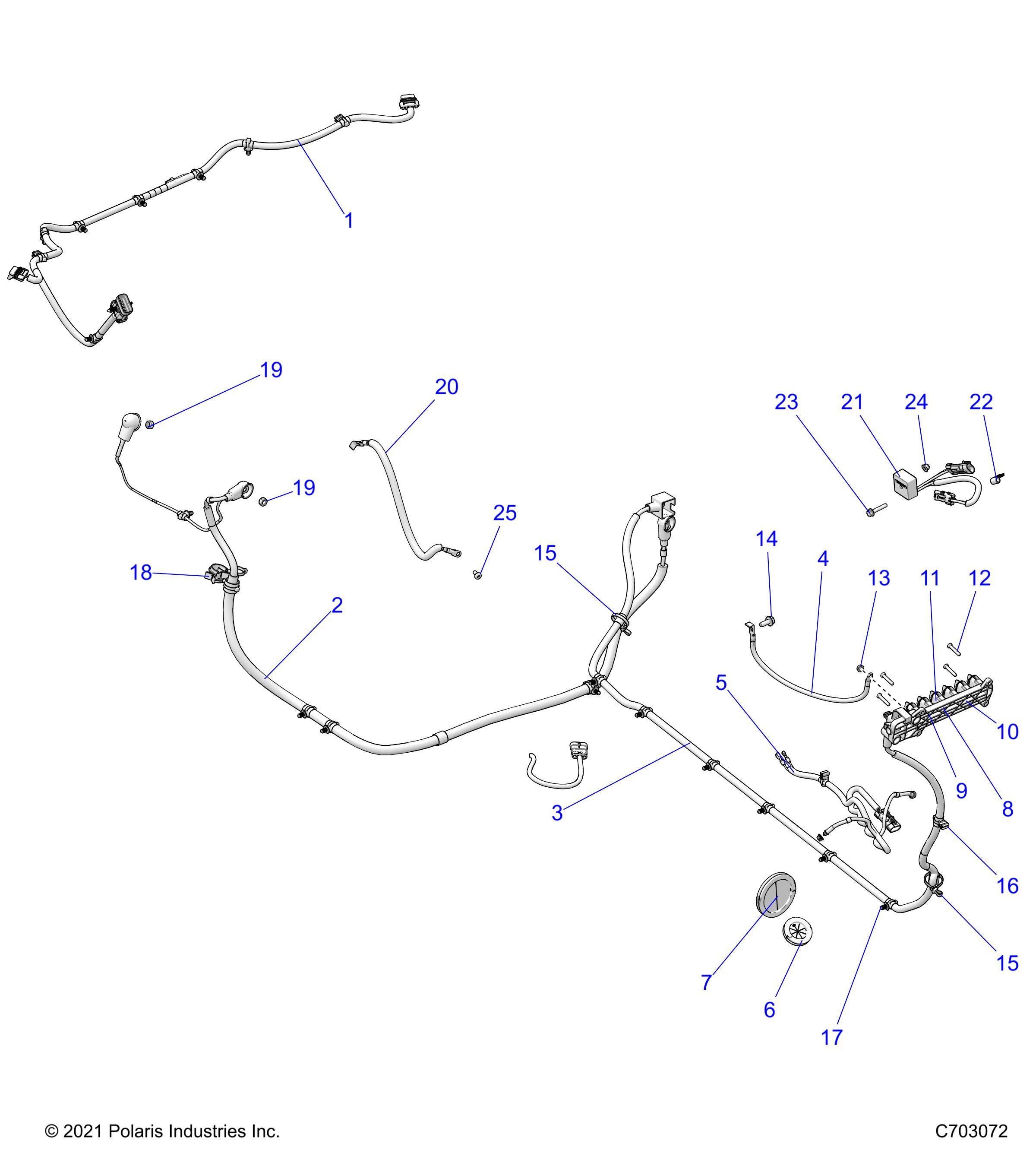 ELECTRIQUE FAISCEAU DE CABLE PERIPHERIQUE POUR RZR PRO R4 RC 2023