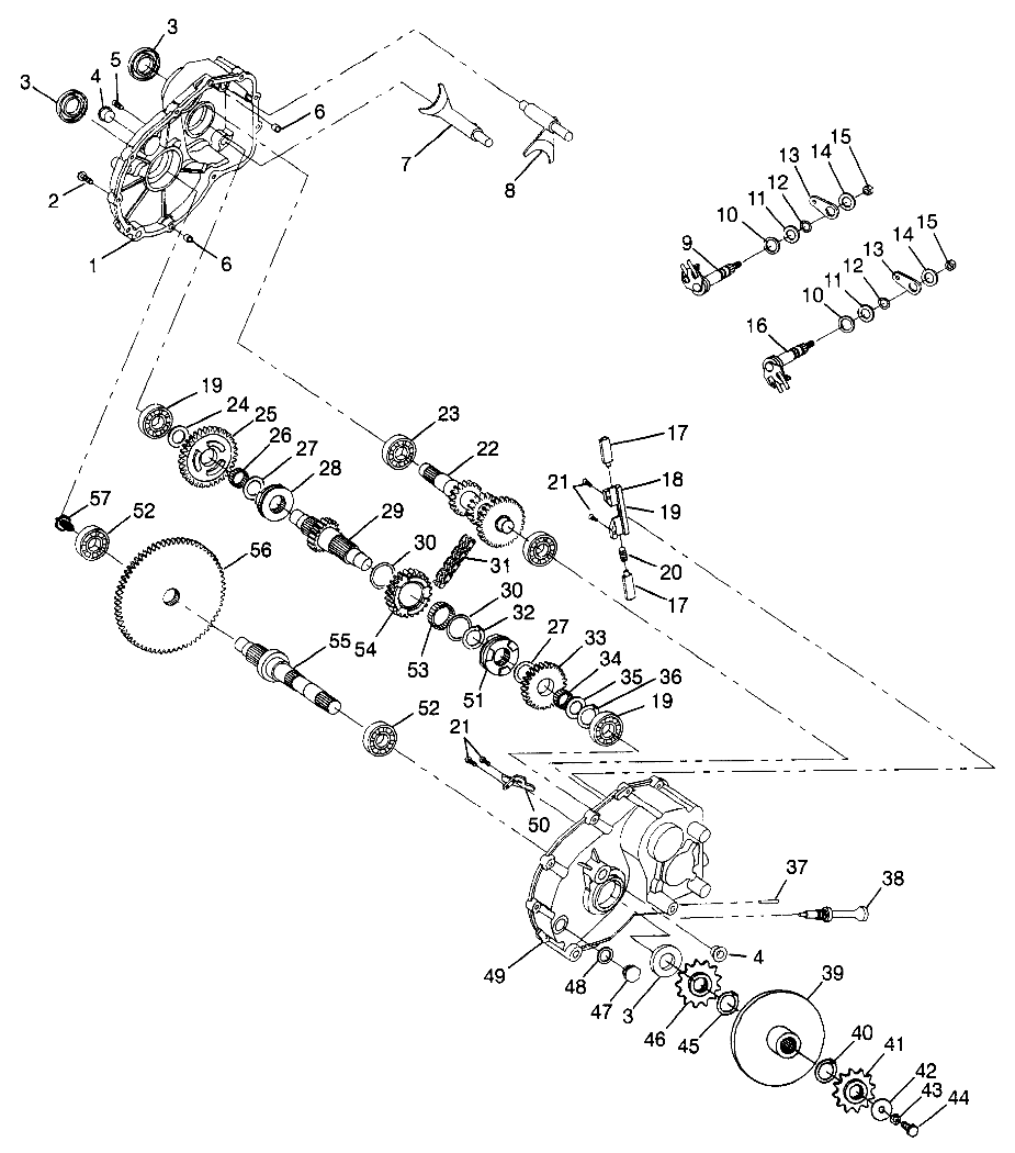 TRANSMISSION BOITE DE VITESSE POUR SWEDISH BIG BOSS 500 6X6 1998