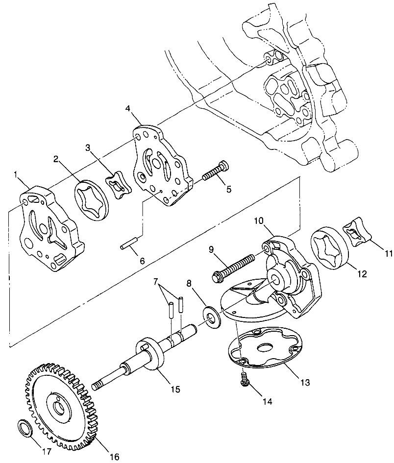 CARROSSERIE POMPE A HUILE POUR BIG BOSS 500 6X6 1998