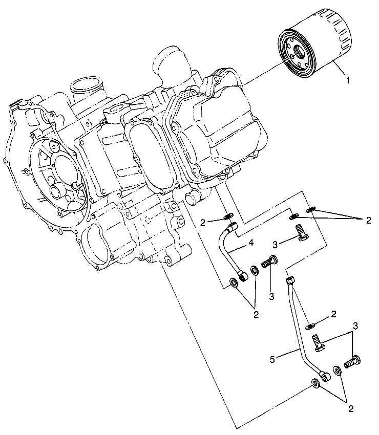 CARROSSERIE FILTRE A HUILE POUR BIG BOSS 500 6X6 1998