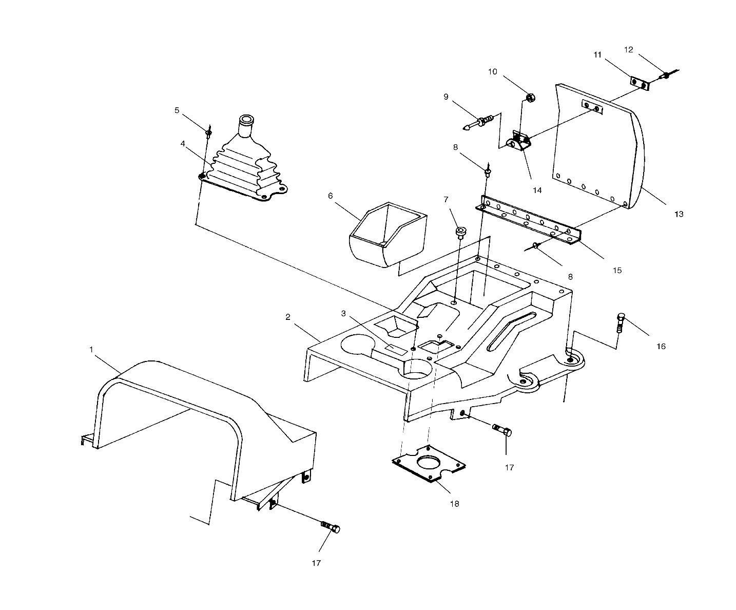 CARROSSERIE CONSOLE POUR RANGER 1999