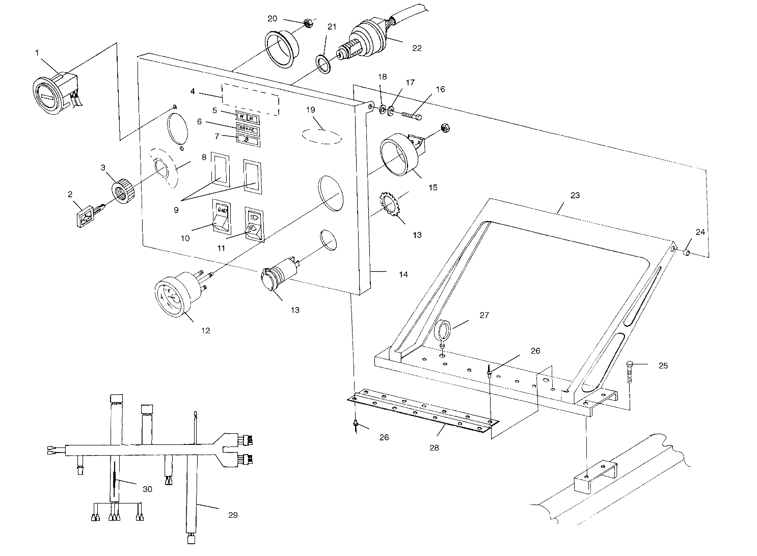 CARROSSERIE TABLEAU DE BORDS POUR RANGER 1999