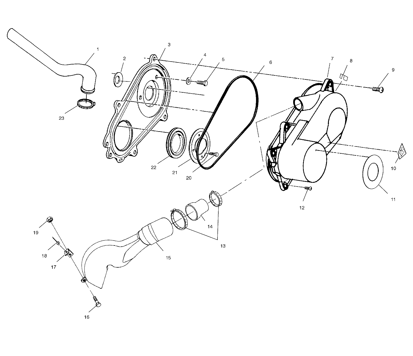 TRANSMISSION CARTER DEMBRAYAGE POUR RANGER 1999