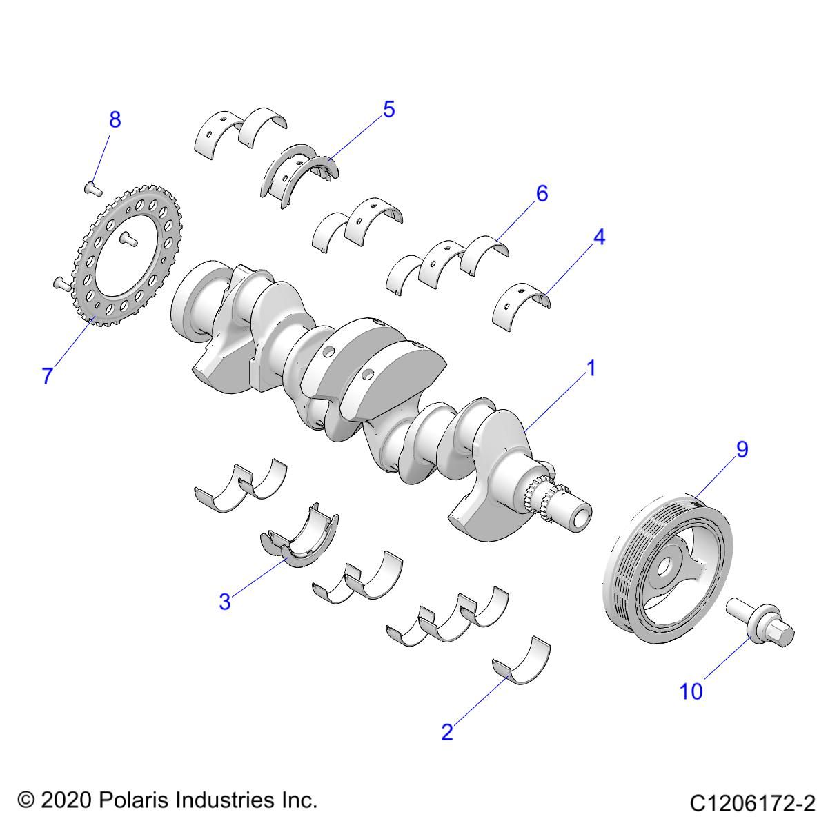 MOTEUR VILBREQUIN ET ROULEMENTS POUR RZR PRO R4 LV R01 2023