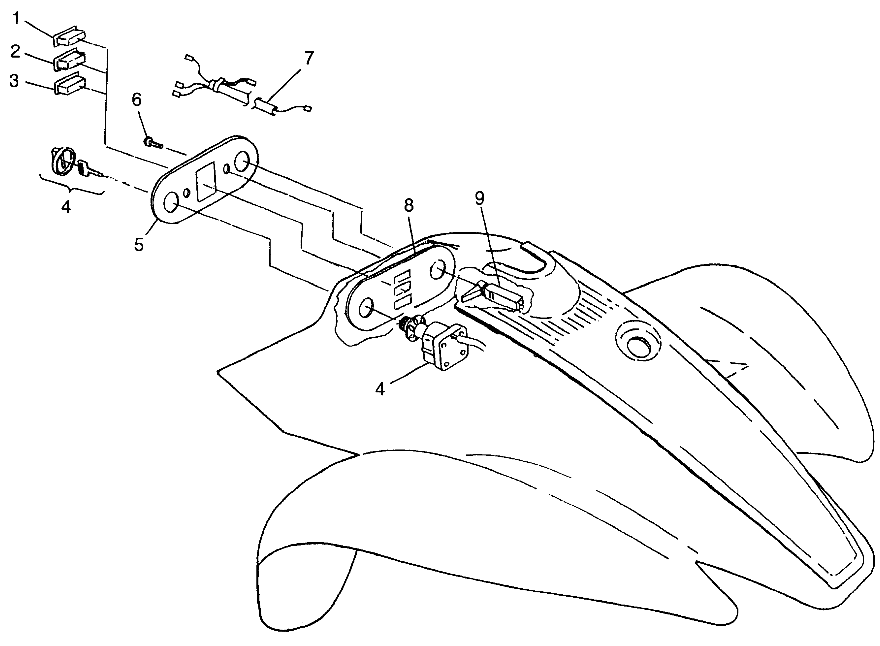 COMMANDES PANNEAU DE CONTROLE POUR SCRAMBLER 400 1998