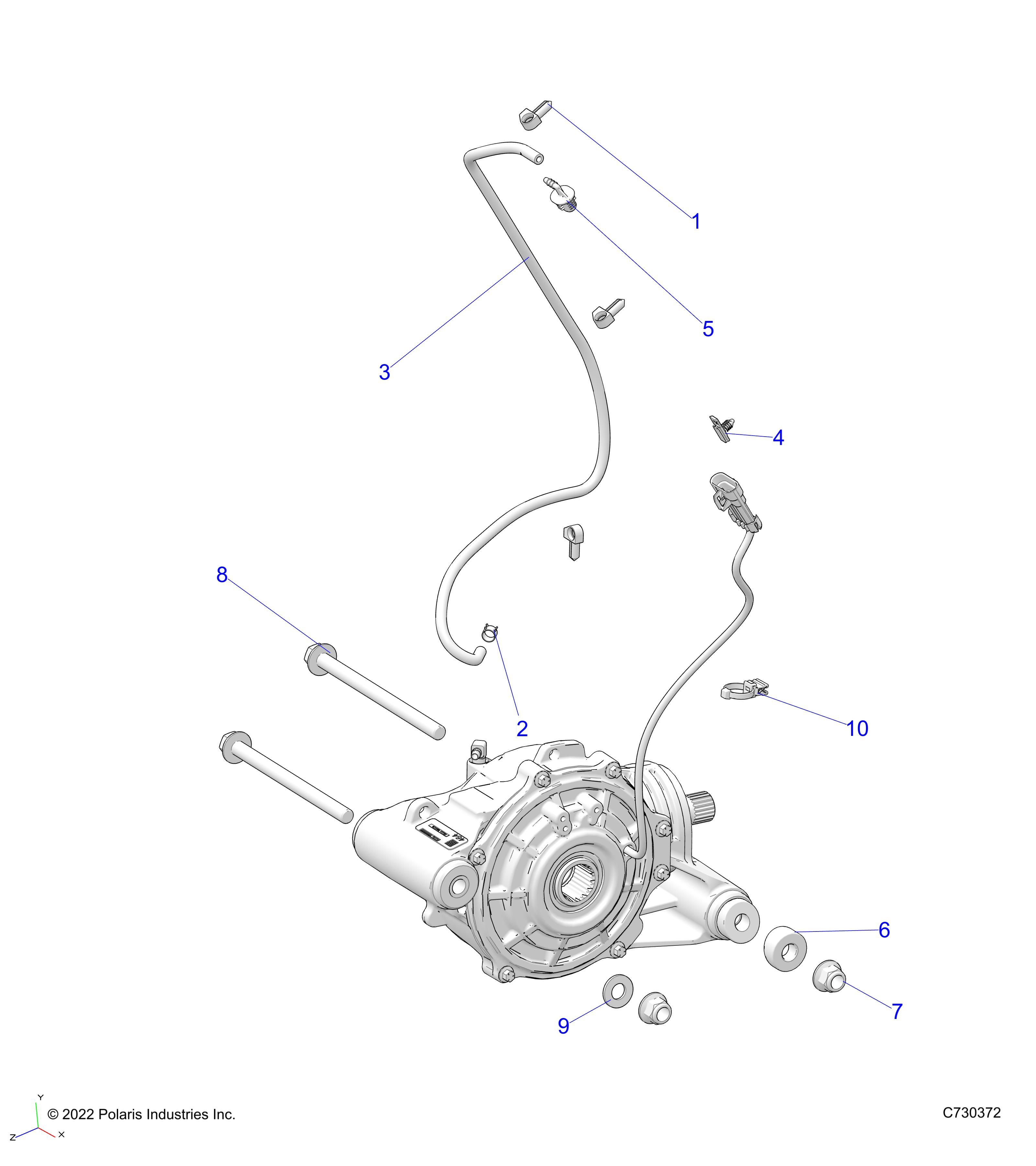 TRANSMISSION MONTAGE BOITE AVANT POUR RANGER CREW XP 1000 TEXAS EDITION R01 2023