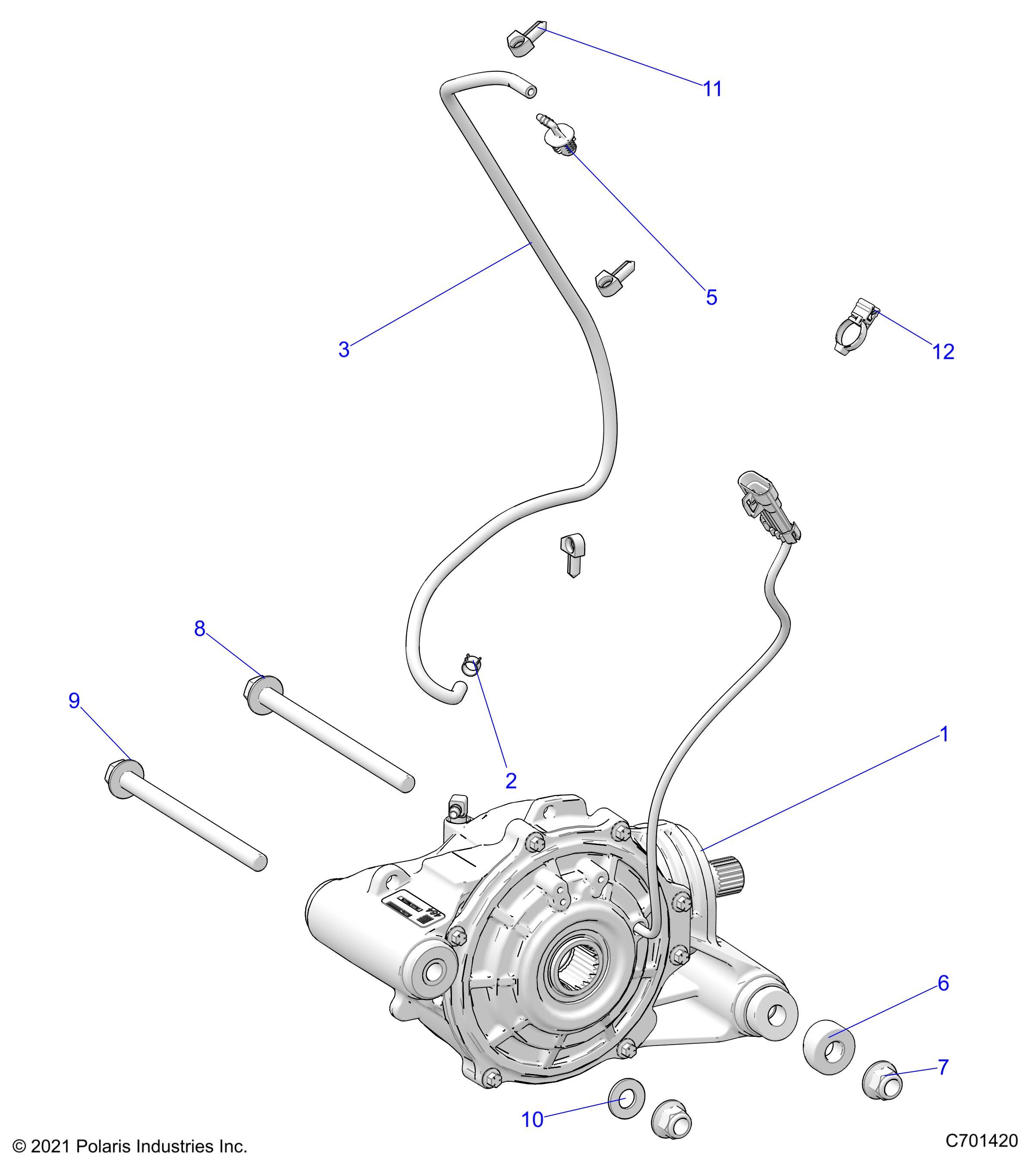 TRANSMISSION MONTAGE BOITE AVANT POUR RANGER CREW XP 1000 NSTR ULT 2022