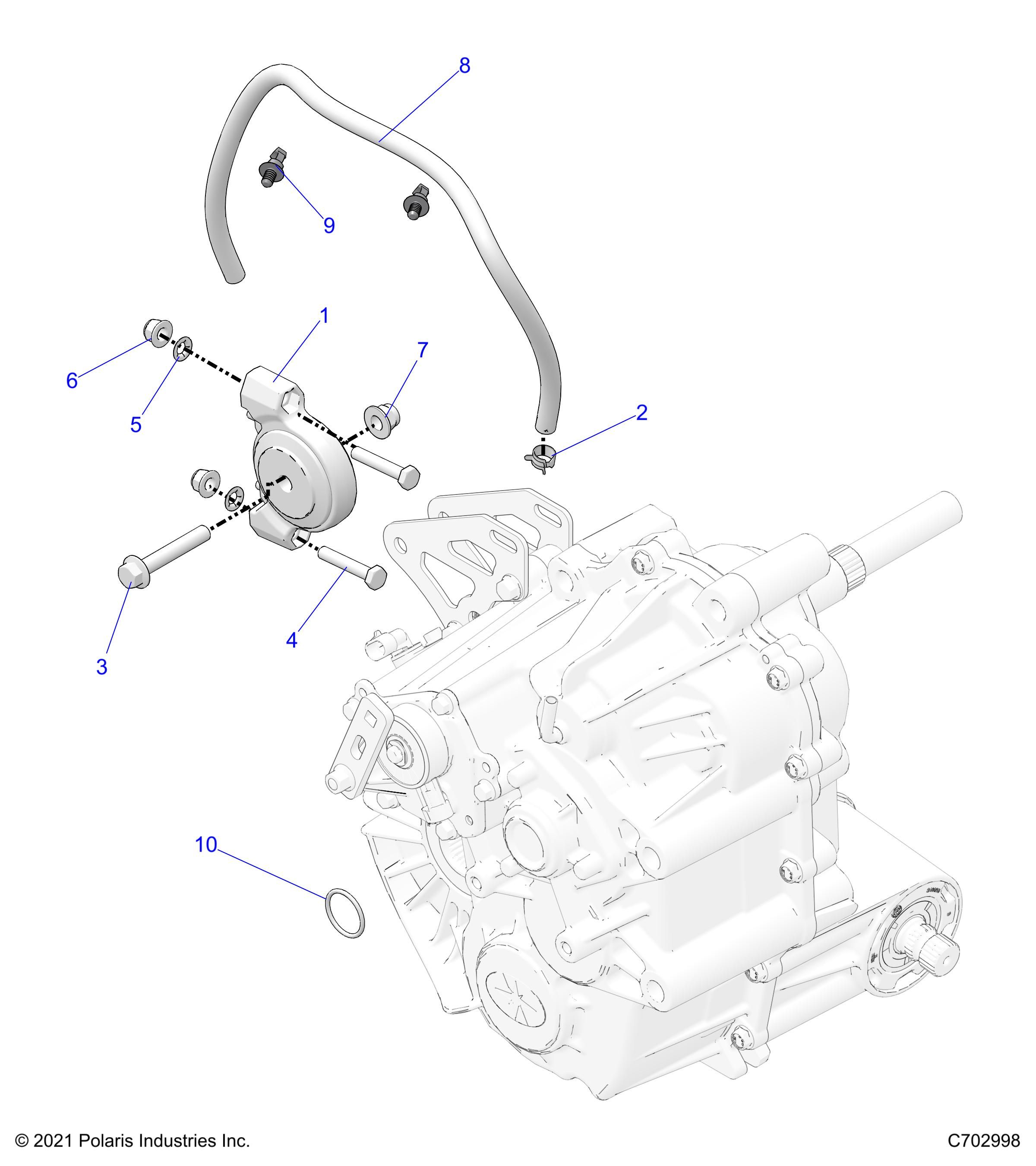 TRANSMISSION MONTAGE BOITE PRINCIPALE POUR RANGER CREW XP 1000 WATERFOWL EVAP 2022