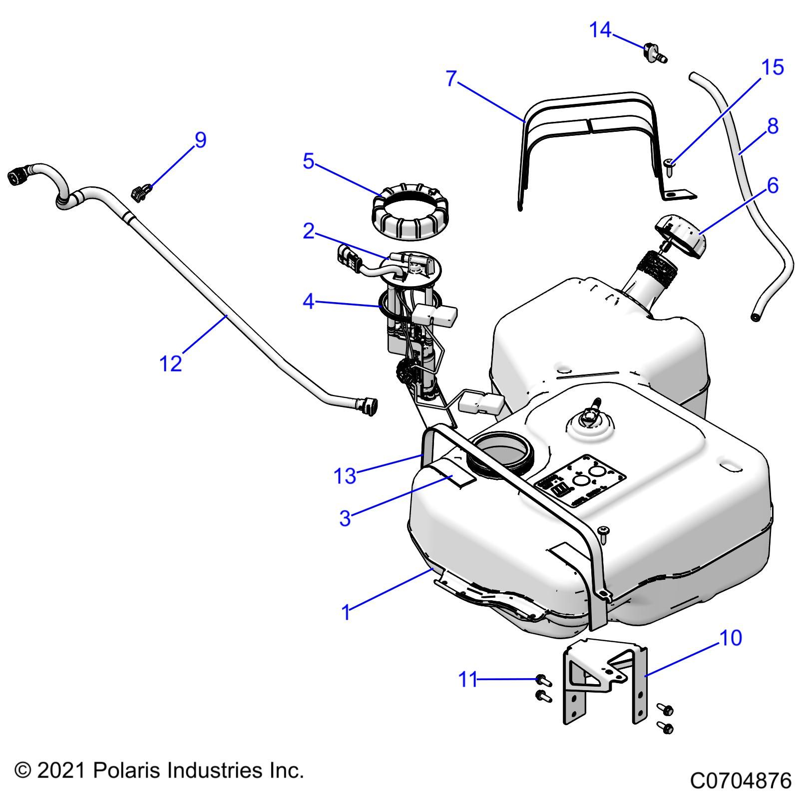 MOTEUR CIRCUIT ET RESERVOIR DE CARBURANT POUR RANGER XP 1000 2022